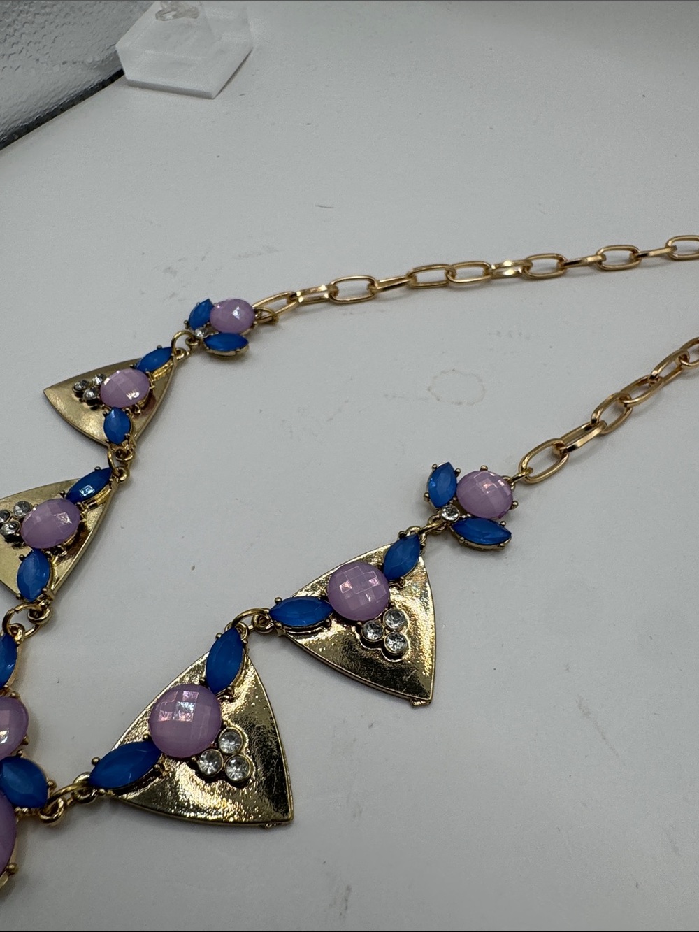 6/$25 - Laila Rowe Pink & Blue Statement Necklace (BR1111/3) - Picture 5 of 11